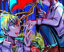 キラキラとしたキャラクターの一枚絵を描きます 色彩鮮やかなキャラクター達をお届けします イメージ3