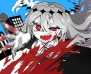 歌ってみた・MVで使えるイラストを描きます 白黒の漫画風なイラストが得意です！ イメージ4