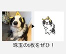 ペットの似顔絵をゆるく描きます ご家族の動物をゆるく描かせていただきます！ イメージ2