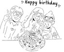 写真をもとにシンプルあったかい　線画を描きます 記念日や友人のプレゼントに！思い出を形にしませんか？ イメージ3