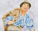 お祝いなどの贈り物に水彩画で似顔絵等お描きします PCじゃない手描きの温かい線画から水彩画まで楽しいイラスト、 イメージ5