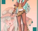 色彩鮮やか♢可愛いイラスト作成します 一枚絵、アイコン、サムネ、グッズ、その他 イメージ9
