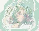 あなたを誕生花でイラスト化します 誕生花擬人化イラスト花と人物を一体化したイラスト イメージ7