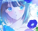 透明感抜群な儚げイラスト描きます 配信用サムネイルやSNSアイコンTRPG立ち絵MVイラスト等 イメージ2