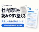 Word社内資料の体裁・レイアウトを整えます 5ページまで｜見出し・余白・表を読みやすく調整 イメージ1