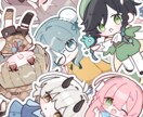 もちかわいいSDキャラ･ミニキャラ描きます グッズ・配信･サムネ・立ち絵・VTuber･アイコンなどに！ イメージ4