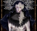 耽美でダークな一枚絵イラスト制作します 鬱々しく美しい、記憶に残る一枚を描きます イメージ1