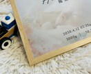 透け感がかわいい♡名入れベビーポスター作ります トレーシングペーパー×花柄でおしゃれ記念 イメージ3