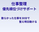 仕事整理｜優先順位づけサポートします 散らかった仕事を30分で整え、明日動ける イメージ1