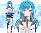 VTuberキャラクターデザイン制作します Live2D用PSDパーツ分け / 表情5種 / 商用利用可 イメージ6