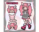 フリーハンドでオリジナルキャラクターを制作します アンケートからあなただけのキャラクターを制作します。 イメージ5