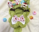 推しぬいのお洋服をオーダーメイドで制作します ぬい服の色、リボンの色、イメージなど自由です。ご相談下さい。 イメージ6