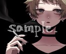 SNS用アイコン描きます シンプルだけど映えるあなただけのイラストを提供いたします イメージ2