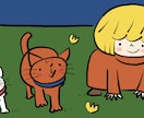 シンプル・絵本タッチの可愛いイラストを描きます ゆるーいネコなどの動物、女の子が得意です イメージ9