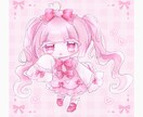 SDイラスト♡キラキラ可愛いミニキャラ描きます とにかく"カワイイ"が好きな方へ！SNSアイコン、グッズ等◎ イメージ2