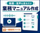 動画・音声から業務マニュアルを作成します 本編3ページ＋チェック表・図解・Word＋PDF込み イメージ1