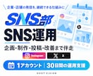 企業のSNS運用を企画から制作・改善まで支援します SNS部｜投稿を続け、改善につなげる運用体制 イメージ1