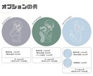 シンプル線画の横顔アイコンお描きします 商用◎お気軽にご相談ください︎¨̮♡ イメージ5
