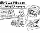 取説・マニュアルなどのイラスト作ります フリー素材が見つからず困ってませんか?お悩み解決します イメージ1