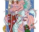 目を引く1枚絵描きます 漫画絵っぽいイラストを描きます！ イメージ1