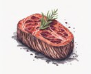 商用利用可能な食べ物の水彩画イラスト描きます 温かみのあるイラストで美味しさを届けます イメージ9