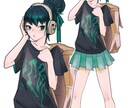 シンプルなキャラクターデザインを描きます 立ち絵、キャラクターデザイン、可愛い イメージ6