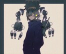 デフォルメされたメカと人を描きます 挿絵やアイコン等イラストが必要な方向けです イメージ1