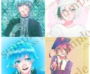 オリジナルSNSアイコン等お描きします アニメキャラとのペアアイコン、フラワースタンドも承ります！ イメージ2