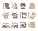 あなたの「うちの子」のLINEスタンプ作成します ゆるふわな絵柄にするのが得意です！ イメージ1