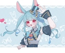 商用利用可キャラクターイラスト描きます 立ち絵、一枚絵、アイコン、グッズ用など、用途に合わせて！ イメージ4