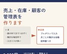 Excel・スプレッドシートの管理表を作ります 入力しやすく集計は自動。関数・入力規則・見た目まで イメージ1