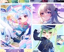 透明感のあるイラスト制作します 立ち絵、サムネイル、アイコンなどに！ イメージ3