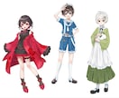 等身イラスト制作します 商用OK◎配信活動・グッズなどにおすすめ！ イメージ3