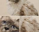 ペットの写真から刺繍ファブリックボードお作りします お写真から作るオーダーメイドうちの子刺繍ファブリックボード イメージ6