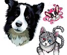 美大卒デザイナーがペットや動物の似顔絵を描きます 犬、猫、鳥、様々な動物、ドラゴンなど何でもござれ♪ イメージ1