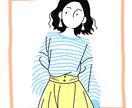 シンプルなファッションイラスト描きます シンプルで使いやすいオシャレなイラスト描きます イメージ3