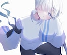 アイコンや配信サムネ用立ち絵などお描きします ふわふわ系可愛らしい絵柄が好きな方ぜひご検討ください イメージ2