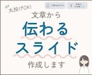 丸投げOK！文章から「伝わるスライド」を作成します 現役国語教員が要点整理＆デザイン。伝わる資料に整えます イメージ1