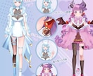 Vtuberデビューを全力サポート致します キャラデザ～Live2Dモデリングまで全工程承ります！ イメージ5