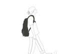 お写真をもとに3枚の線画をお描きします 【3枚で3000円!】お直しOK!着色文字入れもOK! イメージ3