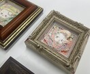 ミニ額に"うちの子"の愛らしさを半立体で表現します 半立体で空間を感じる作品を基本色鉛筆を使用して制作します イメージ6