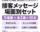 接客メッセージをあなたに合わせて場面別で作ります お礼もお誘いもお断りも。口調と距離感に合う10文 イメージ1