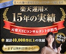楽天店舗の運用をまるっとサポート致します 【15年の実績】元楽天ECコンサルタントが専属でお手伝い イメージ1