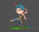 切り絵のようなかわいいイラスト描きます アイコンをかわいいイラストにしたい方にオススメです イメージ4