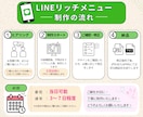 集客万歳！LINEリッチメニュー作成します お洒落で機能的なリッチーメニューで集客のお手伝いをします！ イメージ2