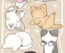 もっちりかわいいイラスト制作します 商用◎3月以内であればスピーディーにご対応可能です♪ イメージ2