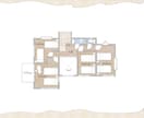 手書き風間取り図（家具配置込み）を提供します ふんわり優しい雰囲気の間取り図を作成いたします。 イメージ3