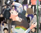動画・MVなどに映えるアニメ風の一枚絵を描きます 背景込みで世界観を表現します。ゲーム内スチルやMVなどに！ イメージ1