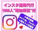 instagram30日間運用代行保証します 【最大1500人増加保証付】効果抜群！インスタグラム運用 イメージ2