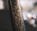 iQOSに花と星のレーザー刻印をします シンプルながら存在感のある作品。プレゼントや自分へのご褒美に イメージ2